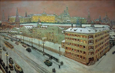 Moscú de noche, 1939