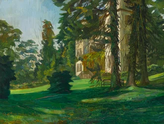 Schloss Hemsbach (óleo sobre lienzo)