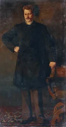 Retrato del cantante de ópera Theodor Reichmann