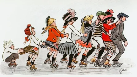 Club de patinaje alrededor del Alex