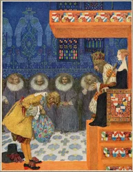 El compañero de viaje, de Cuentos de Hans Christian Andersen, pub. 1911