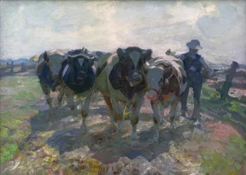 Campesino con vacas