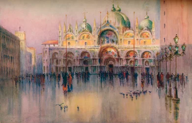 Resplandor vespertino, San Marcos, Venecia, 1914