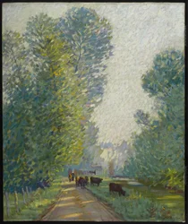 Paisaje con vacas, c.1907