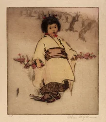 Niño en flor