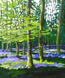 Bluebell Wood, 2009 (óleo sobre lienzo)