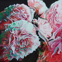 Peonías, 2010 (óleo sobre lienzo)