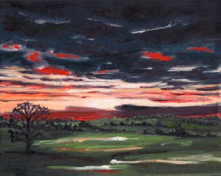 Atardecer de invierno, 2008