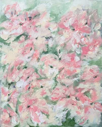 Flores de un rosa suave