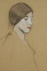 Cabeza de una niña