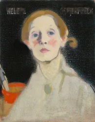 Autorretrato, fondo negro