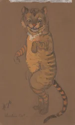 Cheshire Cat (diseño de vestuario para Alicia en el País de las Maravillas, 1915)