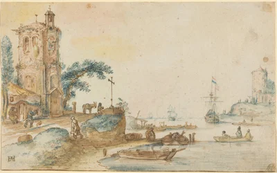 Escena con una torre a la izquierda