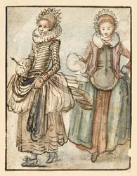 Dos mujeres de pie