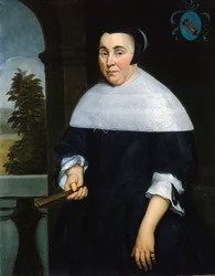 Retrato de Anna van Gelder, c.1664 (óleo sobre lienzo)