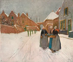 En la nieve, c1902