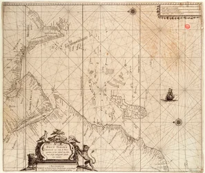Mapa de África, India y Sri Lanka de, c.1680 (grabado)