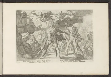 Ataque de los Gigantes en el Mundo de los Dioses Metamorfosis de Ovidio (título de la serie) Recreaciones de P. Ovidius Naso (título de la serie)
