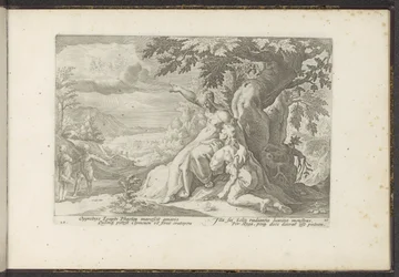 Clymene asigna Faetón a su padre, el dios del sol Metamorfosis de Ovidio (título de la serie) Recreaciones de P. Ovidius Naso (título de la serie)