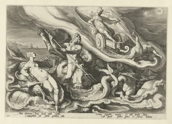 Juno se queja con Thetis y Oceanus Metamorfosis de Ovidio (título de la serie)