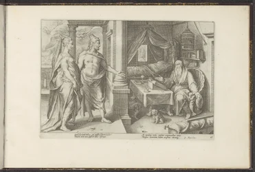Juno y Júpiter piden consejo a Tiresias Metamorfosis de Ovidio (título de la serie) Recreaciones de P. Ovidius Naso (título de la serie)