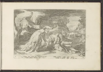 Juno convierte a Calisto en un oso Metamorfosis de Ovidio (título de la serie) Recreaciones de P. Ovidius Naso (título de la serie)