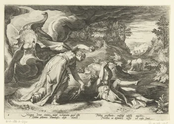 Juno convierte a Calisto en un oso Metamorfosis de Ovidio (título de la serie)