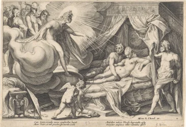 Marte y Venus sorprendidos por Apolo Metamorfosis de Ovidio (título de la serie)