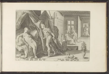 Mercurius en la cámara de Herses Metamorfosis de Ovidio (título de la serie) The Herescheppingen van P. Ovidius Naso (título de la serie)