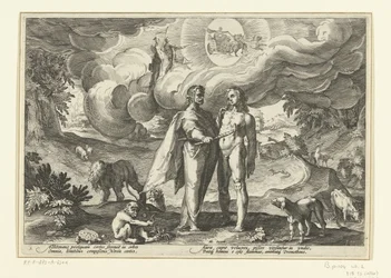 Prometeo le da fuego al hombre Metamorfosis de Ovidio (título de la serie)