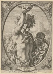 Baco, lámina 1 de la serie «Baco, Venus y Ceres»