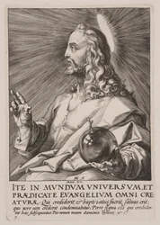 Cristo (como Salvator Mundi), de Cristo, los Apóstoles y San Pablo con el Credo