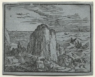 Cuatro pequeños paisajes: No.4, Acantilado en la costa