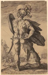 Marcus Valerius Corvus, lámina 6 de la serie «Héroes romanos»