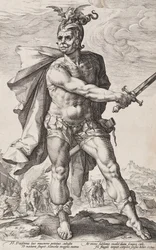 Mucio Escévola (Héroes romanos, lámina 3)