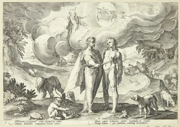 Prometeo crea al hombre y le da vida con fuego del cielo