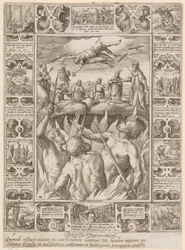 «Punitio tirannorum», lámina 9 de la serie «Alegorías de la fe cristiana»
