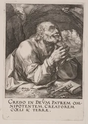San Pedro, de Cristo, los Apóstoles y San Pablo con el Credo