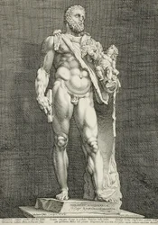 El emperador Cómodo como Hércules