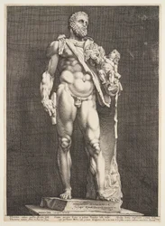 El emperador Cómodo como Hércules, de tres famosas estatuas antiguas de Roma
