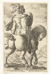 Tito Manlio a caballo Los héroes romanos (título de la serie)