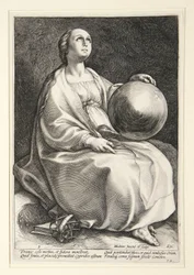 Urania, lámina n.º 9 de la serie «Las nueve musas»