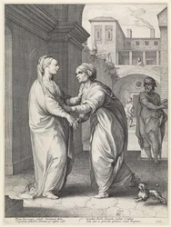 La Visitación, María y su prima Isabel