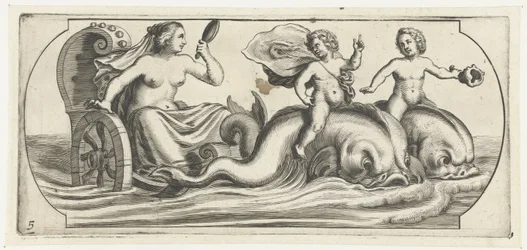 Anfitrite en un carro Nouveau Livre des Dieux et Deeßes De la Marine Bouckje of Sea Gods and Goddesses (título de la serie)