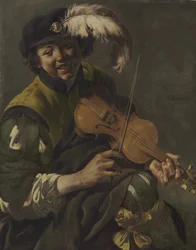 Un joven toca el violín