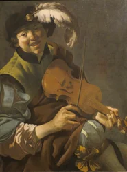 Holandés: Niño violinista Un niño violinista