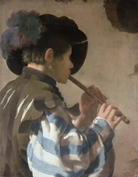 Pícaro tocando un pífano