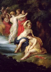 Diana y Acteón (detalle)