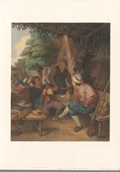 Viajeros que descansan