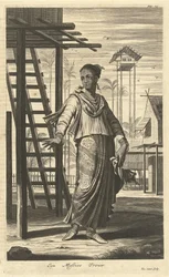 Retrato de una mujer de etnia mixta Una mujer Mastice (título sobre objeto)